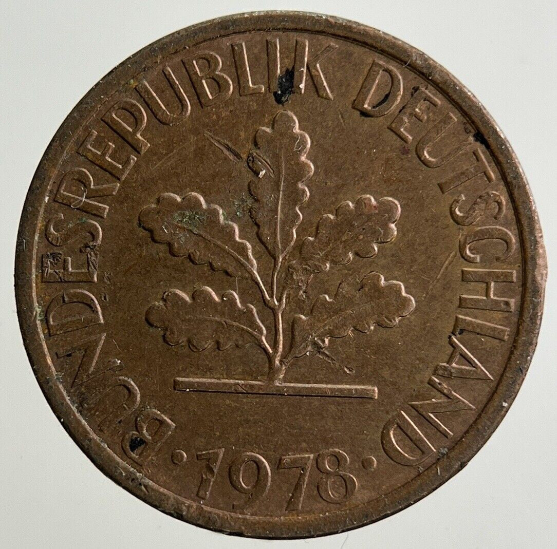 1978 Germany 1 Pfennig Coin | Fine Collectable Grade
