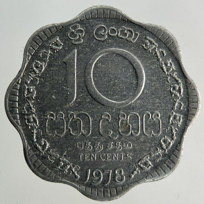 1978 Ceylon 10 Cents Coin | Fine Collectable Grade