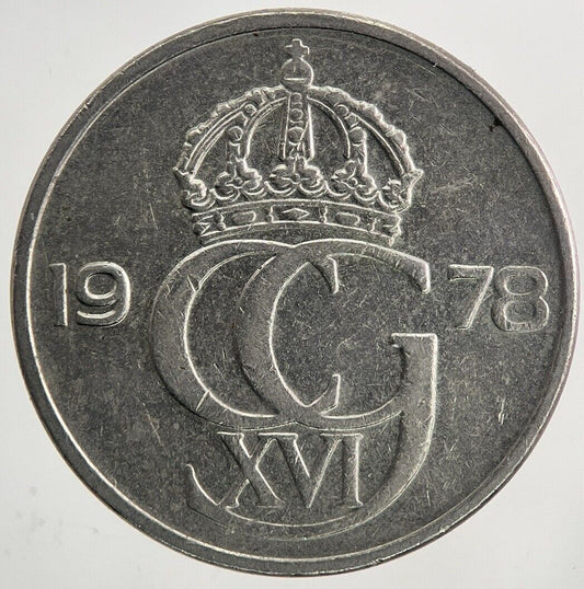 1978 Sweden 50 Ore Coin | Very High Grade