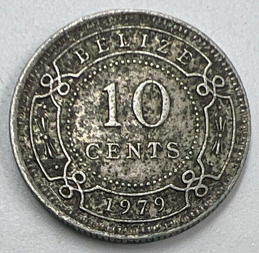 1979 Belize 10 Cents Coin | Elizabeth II | Collectable Grade | a1426
