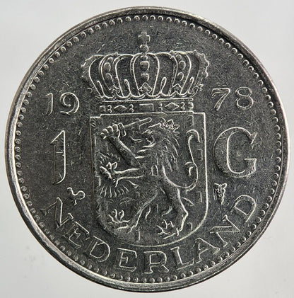 1978 Netherlands 1 Gulden Coin | Very High Grade