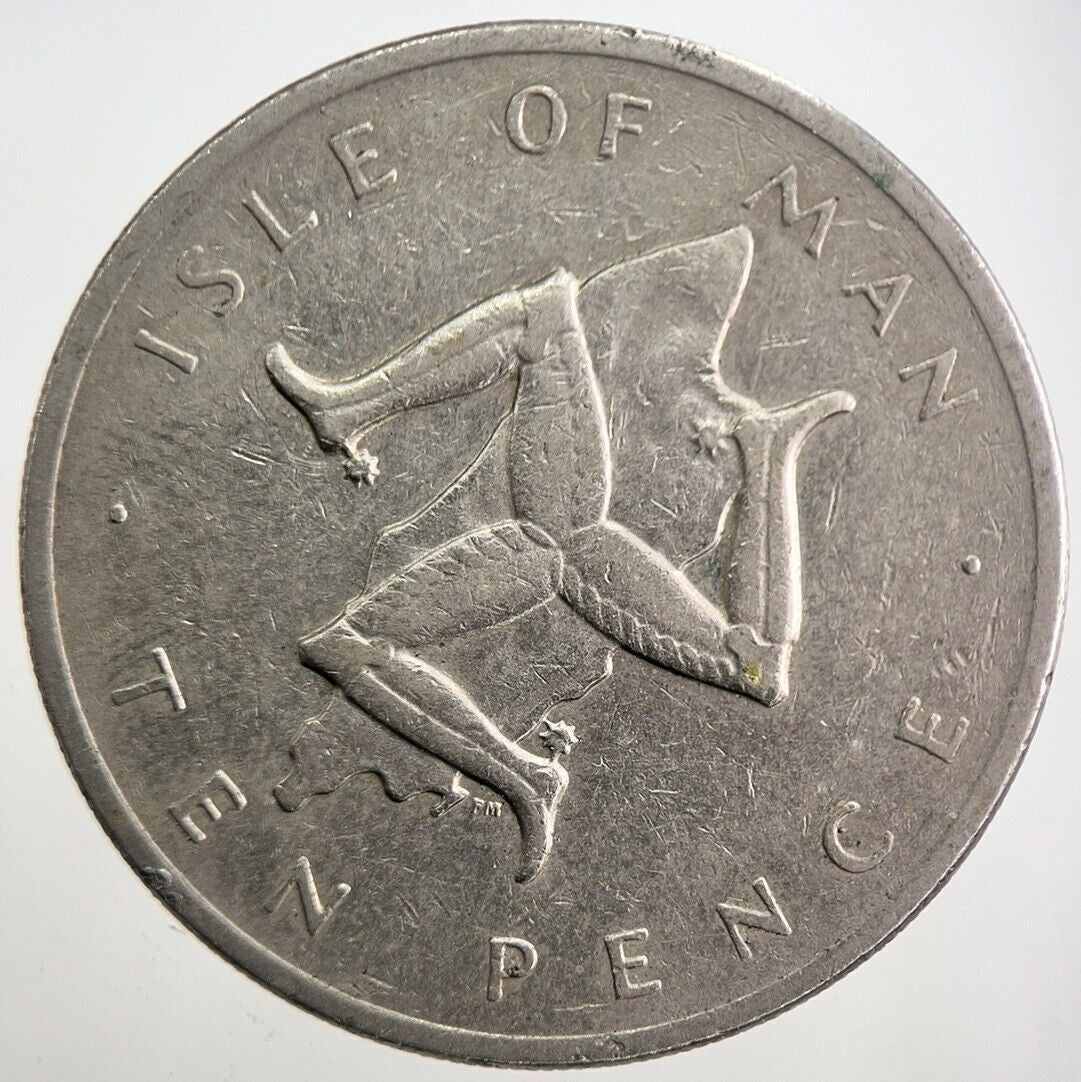 1978 Isle of Man 10p Ten-Pence Coin | Collectable Grade | a7766