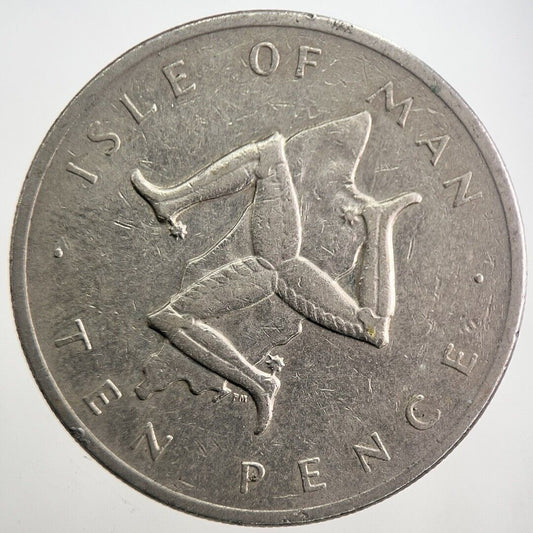 1978 Isle of Man 10p Ten-Pence Coin | Collectable Grade | a7766
