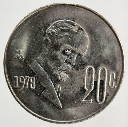 1978 Mexico 20 Centavos Coin | Fine Collectable Grade