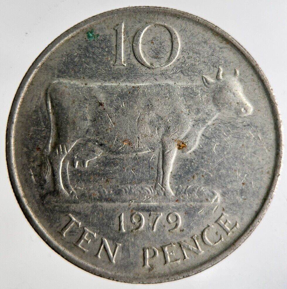 1979 Bailiwick Of Jersey 10p Ten 10 Pence Coin | Fine Collectable Grade