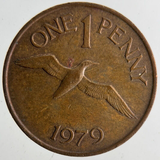 1979 Bailiwick Of Jersey 1p One 1 Pence Coin | Fine Collectable Grade