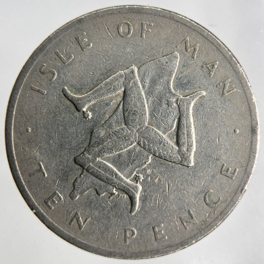 1978 Isle Of Man 10p Ten 10 Pence Coin | Fine Collectable Grade