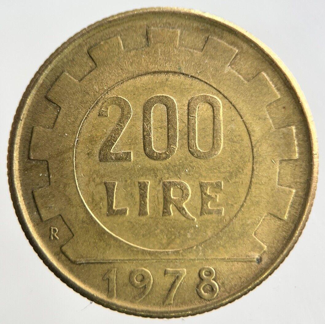 1978 Italy 200 Lira Coin | Fine Collectable Grade