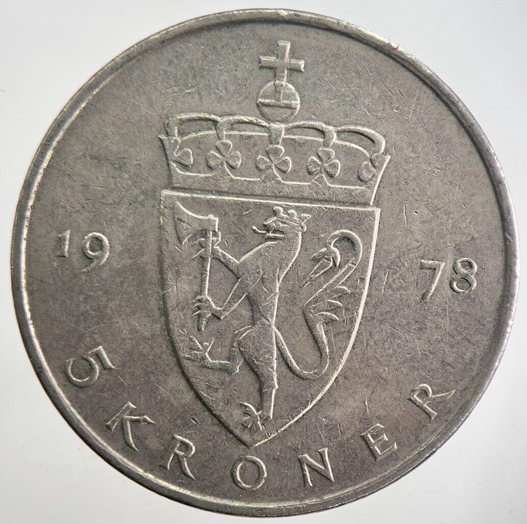 1978 Norway 5 Kroner Coin | Collectable Grade | a7014