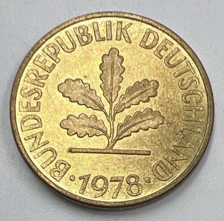 1978-J Germany 10 Pfennig Coin | Very High Grade | a1464