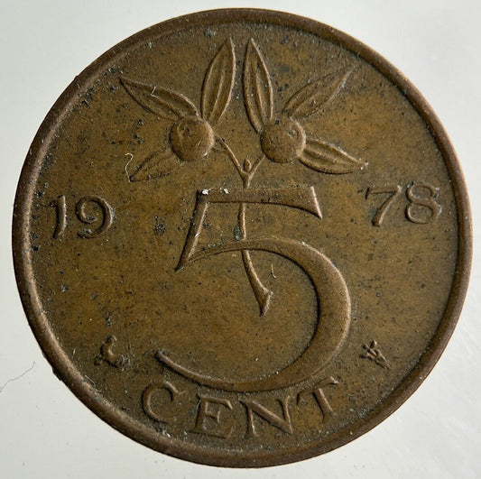 1978 Netherlands 5 Cents Coin | Fine Collectable Grade