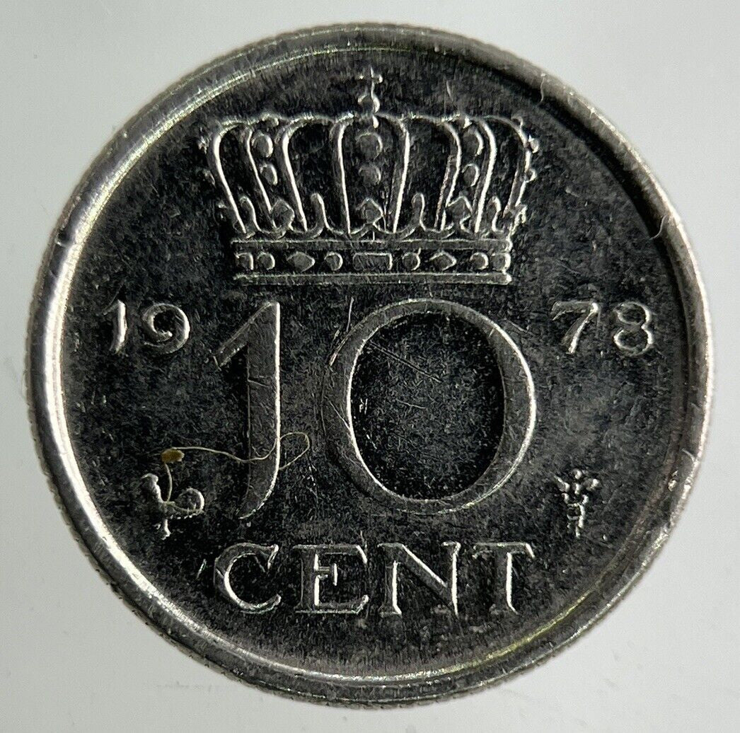 1978 Netherlands 10 Cents Coin | Fine Collectable Grade