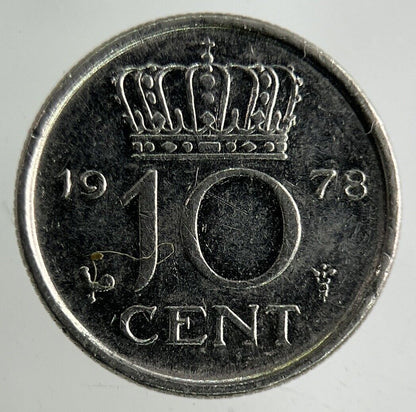 1978 Netherlands 10 Cents Coin | Fine Collectable Grade