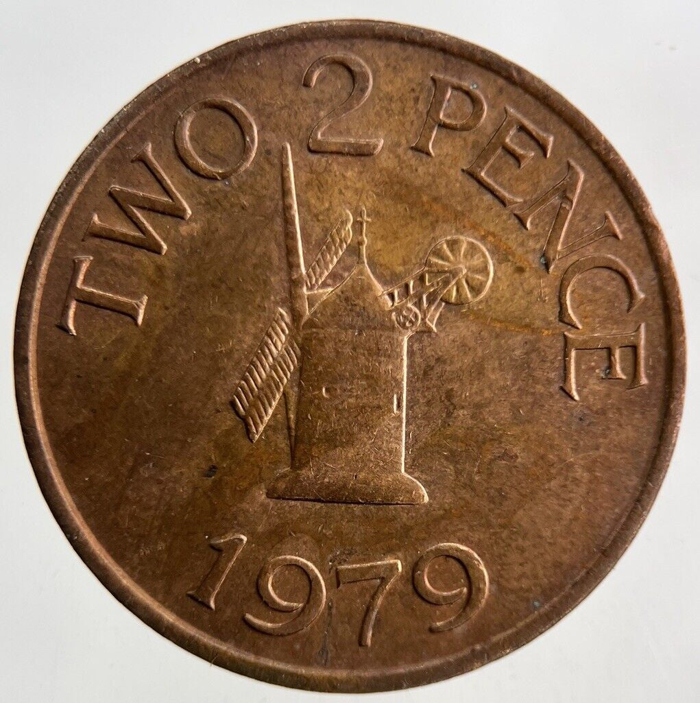 1979 Guernsey 2p Two-Pence Coin | Fine Collectable Grade