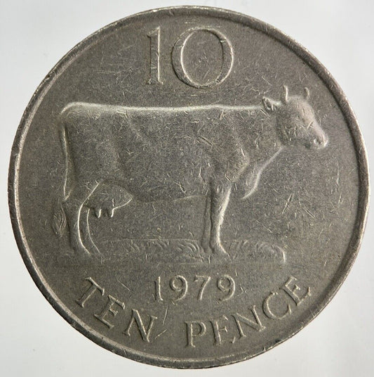 1979 Guernsey 10p Ten-Pence Coin | Fine Collectable Grade