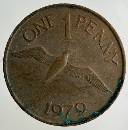 1979 Guernsey 1p One Penny Coin | Fine Collectable Grade