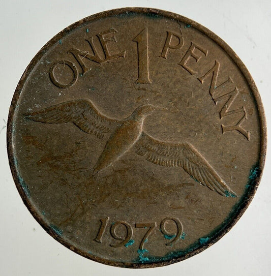1979 Guernsey 1p One Penny Coin | Fine Collectable Grade