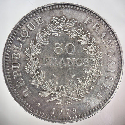 1979 France 50 Francs Silver Coin | Very High Grade