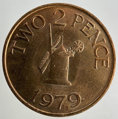 1979 Guernsey 2p Two-Pence Coin | Fine Collectable Grade
