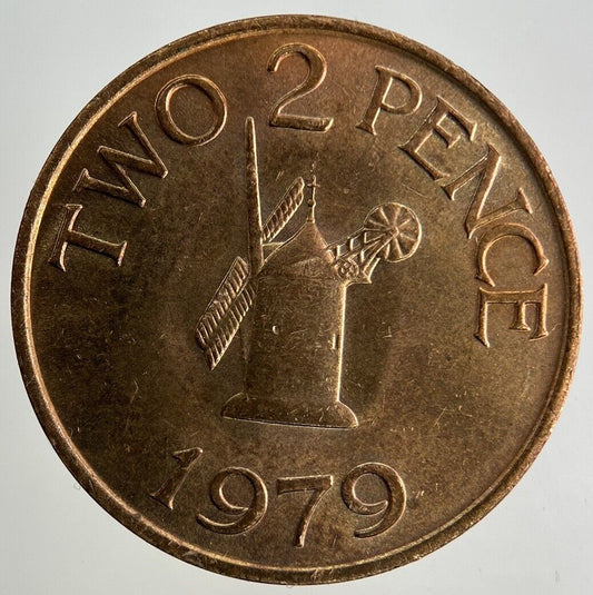 1979 Guernsey 2p Two-Pence Coin | Fine Collectable Grade