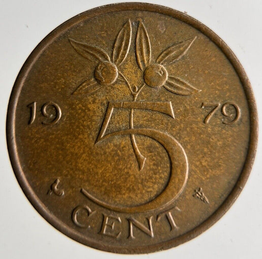 1979 Netherlands 5 Cents Coin | Fine Collectable Grade