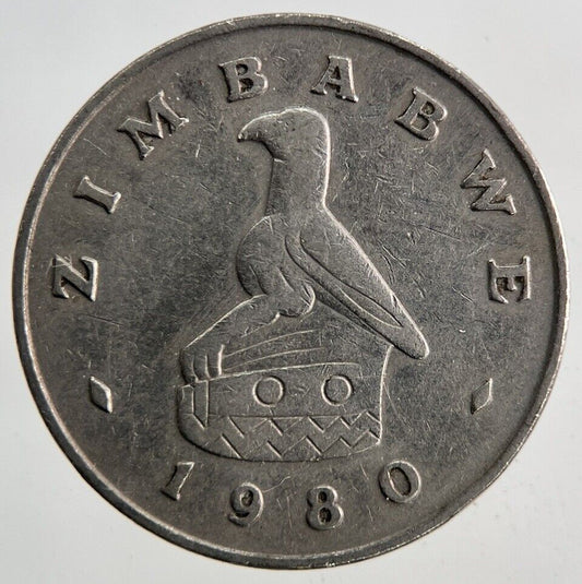 1980 Africa Zimbabwe 20 Cents Coin | Fine Collectable Grade
