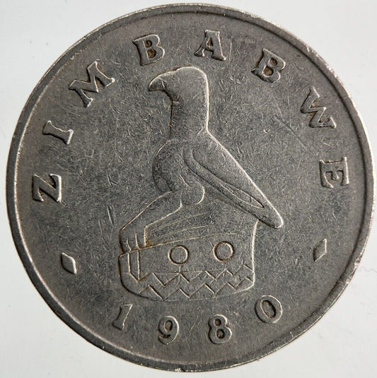 1980 Africa Zimbabwe 10 Cents Coin | Fine Collectable Grade