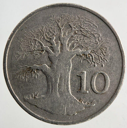 1980 Africa Zimbabwe 10 Cents Coin | Fine Collectable Grade