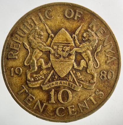 1980 Africa Kenya 10 Cents Coin | Collectable Grade