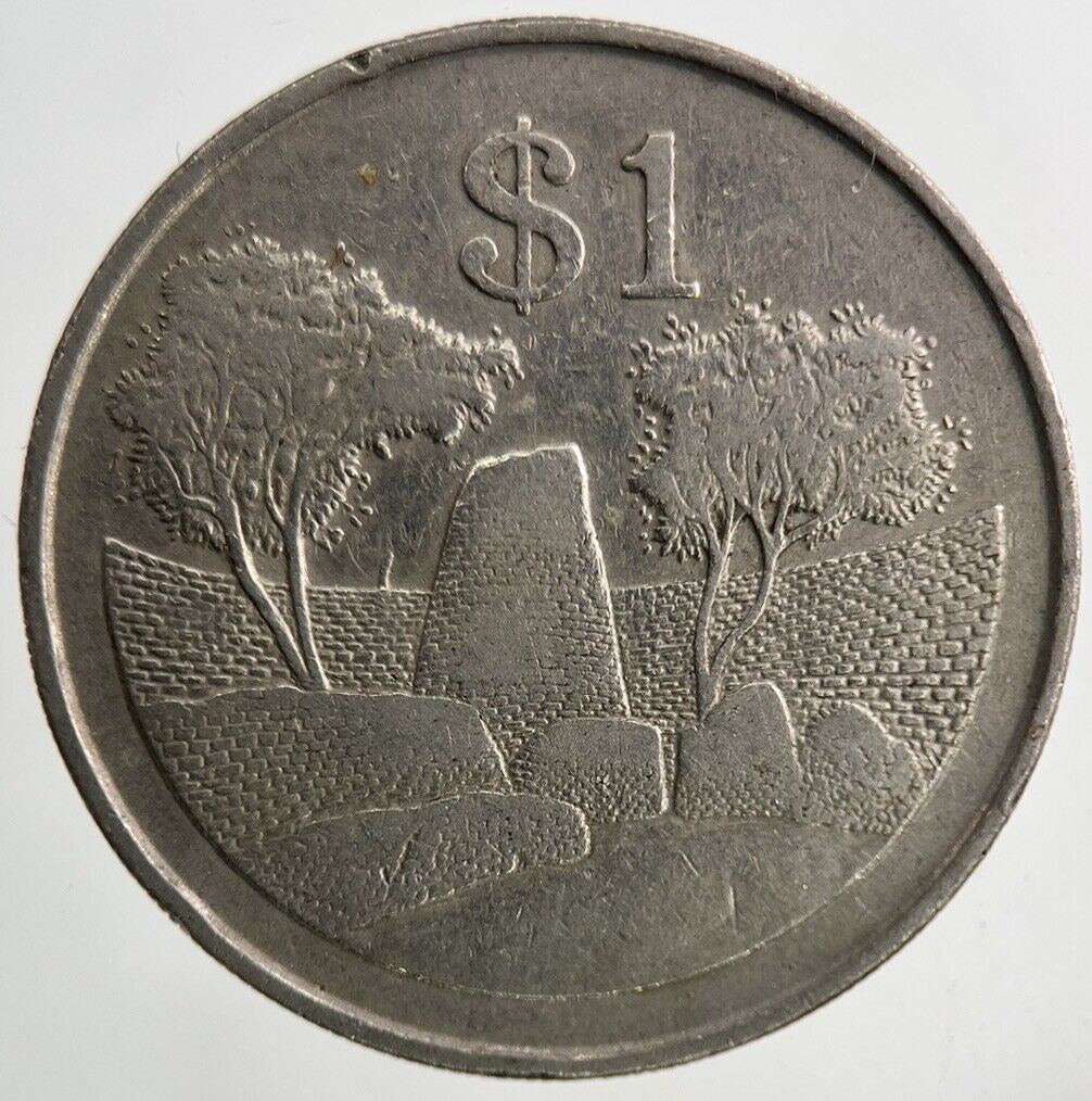 1980 Africa Zimbabwe One Dollar Coin | Fine Collectable Grade
