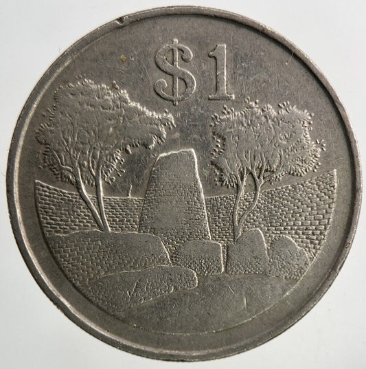1980 Africa Zimbabwe One Dollar Coin | Fine Collectable Grade