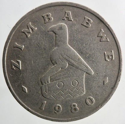 1980 Africa Zimbabwe One Dollar Coin | Fine Collectable Grade