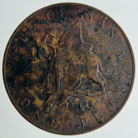 1979 Isle Of Man 1p One 1 Pence Coin | Fine Collectable Grade