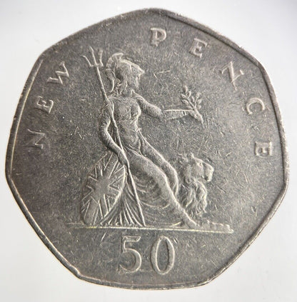 1980 Elizabeth II 2nd 50p Fifty-Pence Coin | Fine Collectable Grade