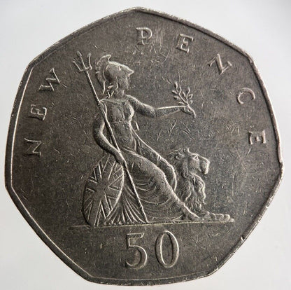 1980 Elizabeth II 2nd 50p Fifty-Pence Coin | Collectable Grade