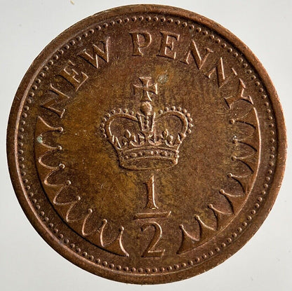 1980 Elizabeth II 2nd 1/2 Half New Penny Pence Coin | Fine Collectable Grade