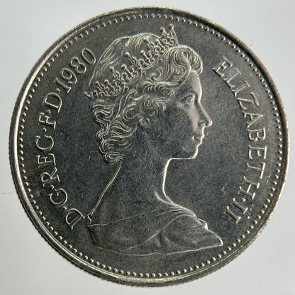 1980 Elizabeth II 2nd 5p Five-Pence Coin | Fine Collectable Grade