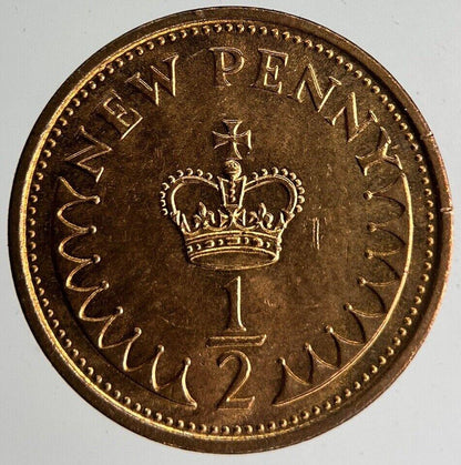 1980 Elizabeth II 2nd New Half-Penny Coin | Very Fine Grade