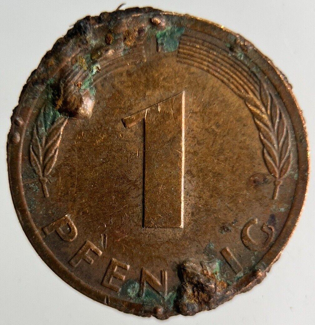 1980 Germany 1 Pfennig Coin | Fine Collectable Grade