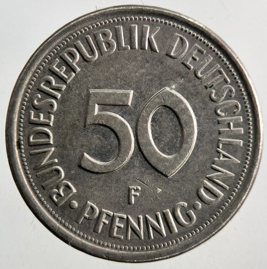 1980 Germany 50 Pfennig Coin | Fine Collectable Grade