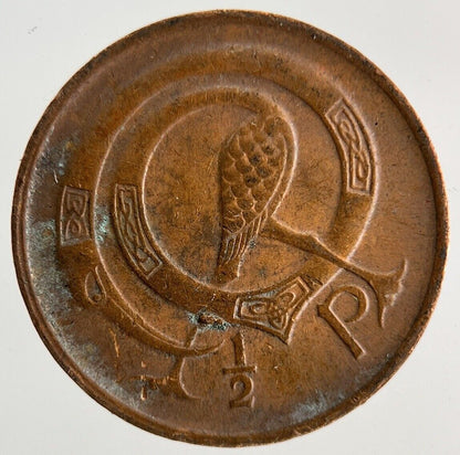 1980 Irish 1/2 Half-Pence Coin | Fine Collectable Grade