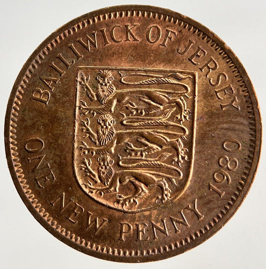 1980 Jersey One New Penny Coin | Very High Grade
