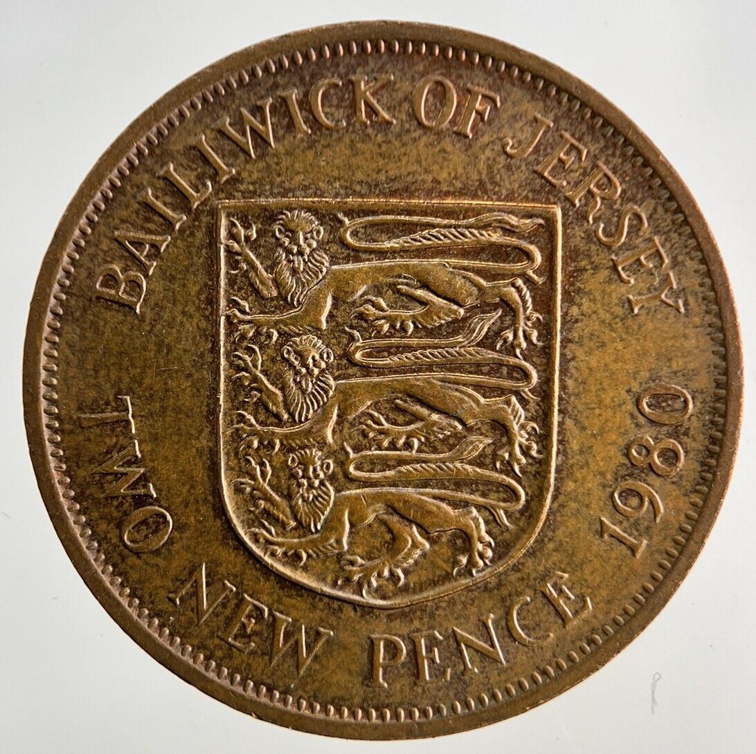 1980 Guernsey 2p Two-Pence Coin | Fine Collectable Grade