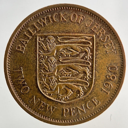 1980 Guernsey 2p Two-Pence Coin | Fine Collectable Grade
