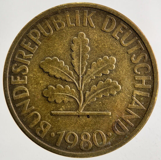 1980 Germany 10 Pfennig Coin | Fine Collectable Grade