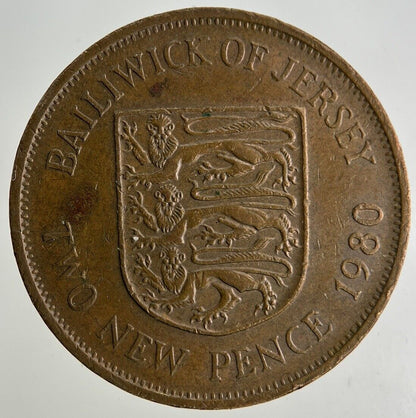 1980 Jersey 2p Two-Pence Coin | Fine Collectable Grade