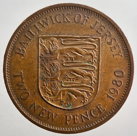 1980 Jersey 2p Two-Pence Coin | Very High Grade | a4969