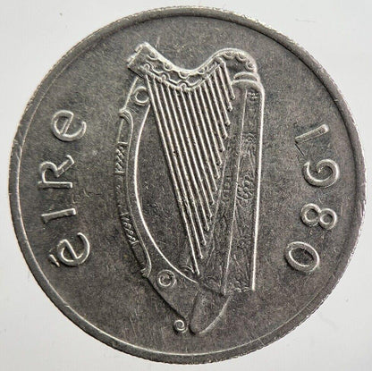 1980 Irish Bull 5p 5 Five-Pence Coin | Very High Grade | a7047