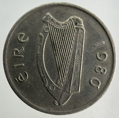 1980 Irish 5p Five-Pence Coin | Fine Collectable Grade
