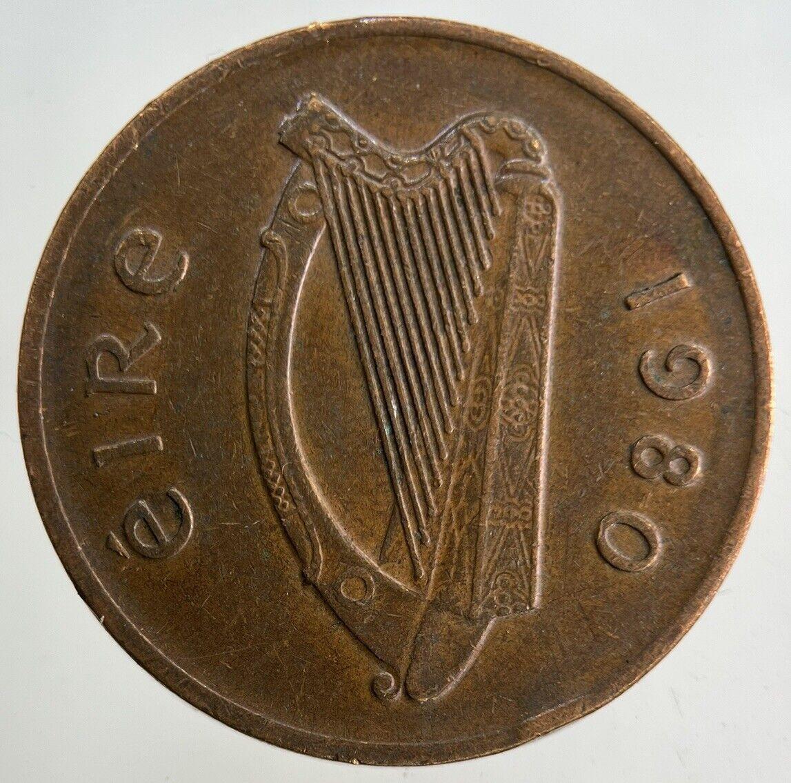 1980 Irish 2p Two-Pence Coin | Fine Collectable Grade